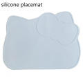 Placemat en silicone en forme de chat